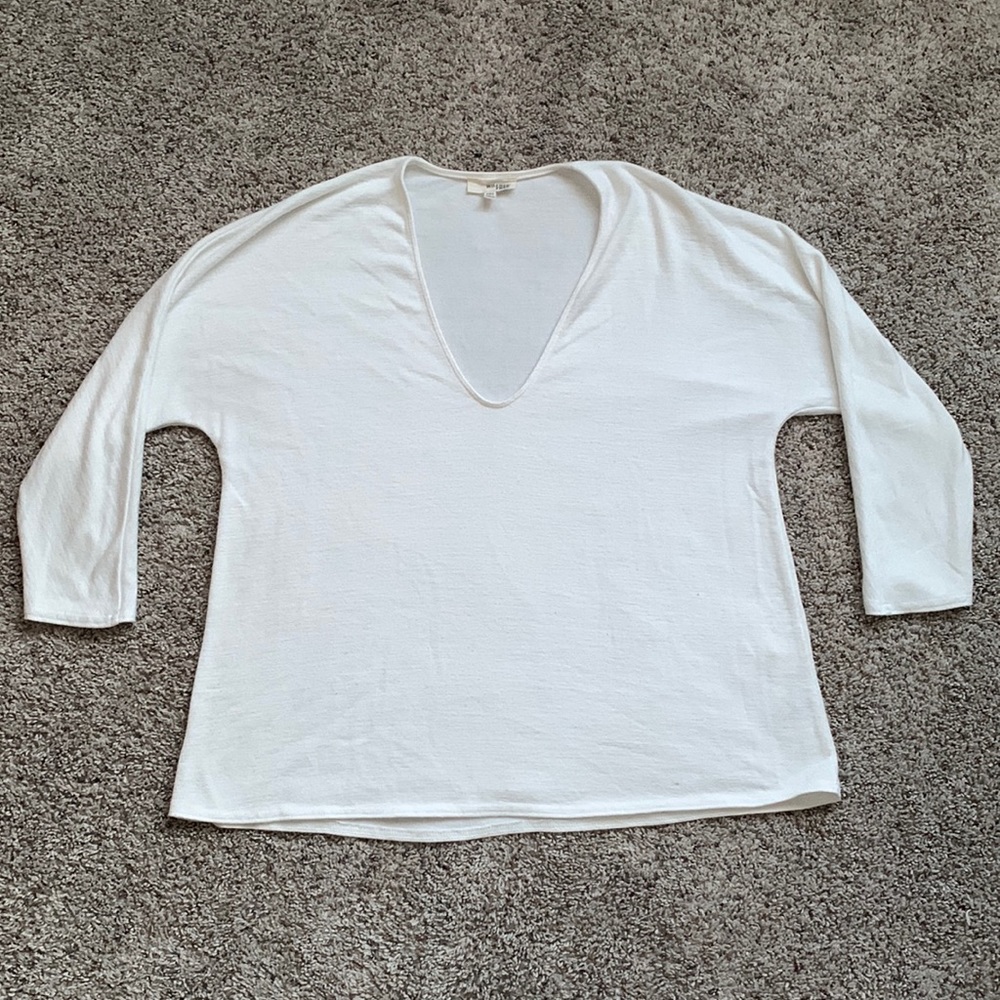 Wilfred Free Melange 3/4 Length V Neck Shirt
